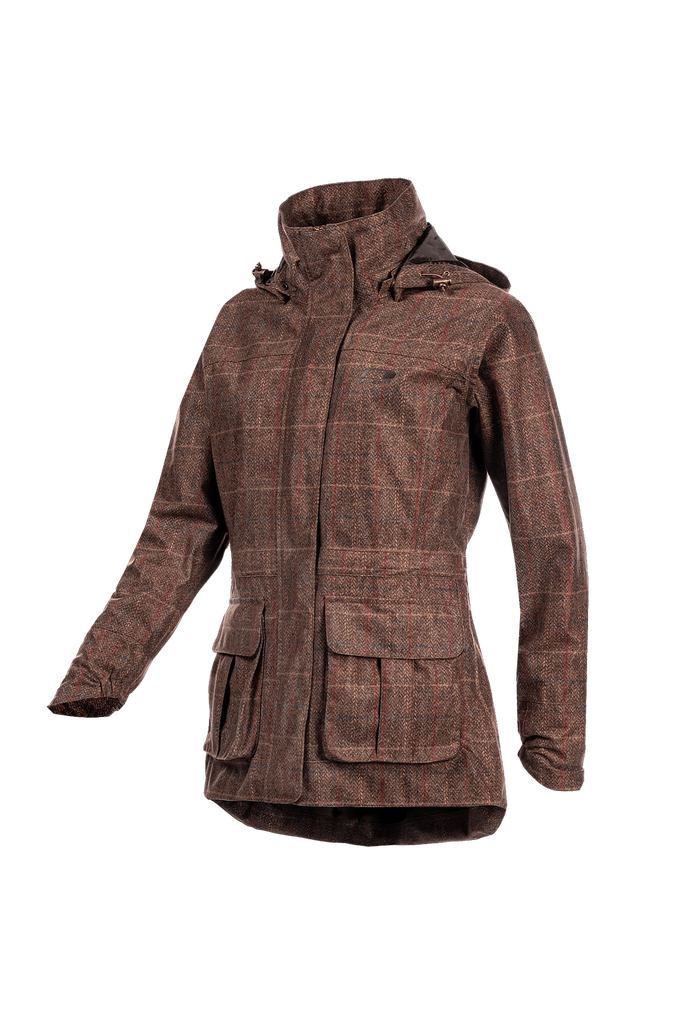 Pembroke - Opvouwbare jas met tweed print voor dames