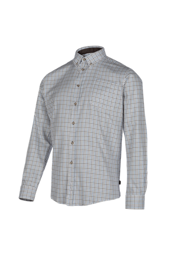 [871BB8PKN] Berkley - Stijlvol katoenen shirt (871BB8PKN) (L) Ruit zand blauw (Z67)