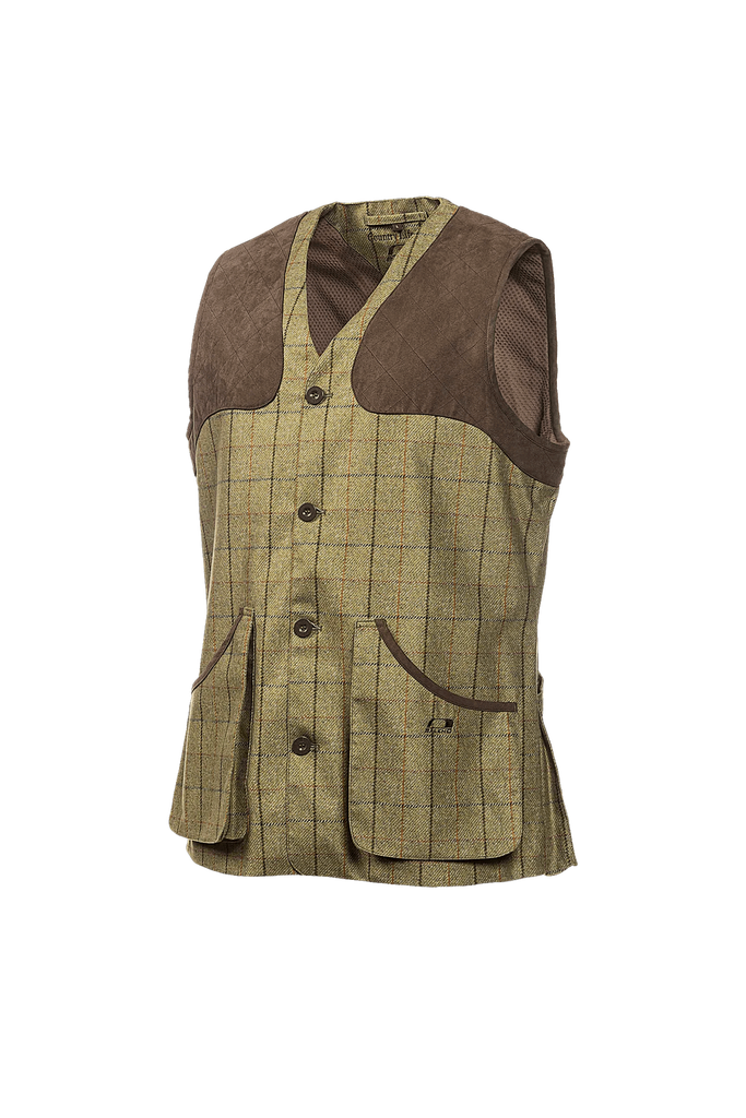 Milton - Gilet de tir en tweed imprimé pour hommes