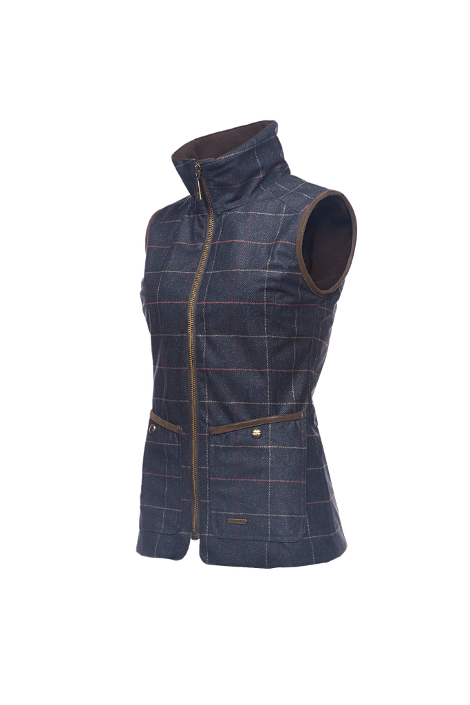 Perth - Bodywarmer met tweed print voor dames