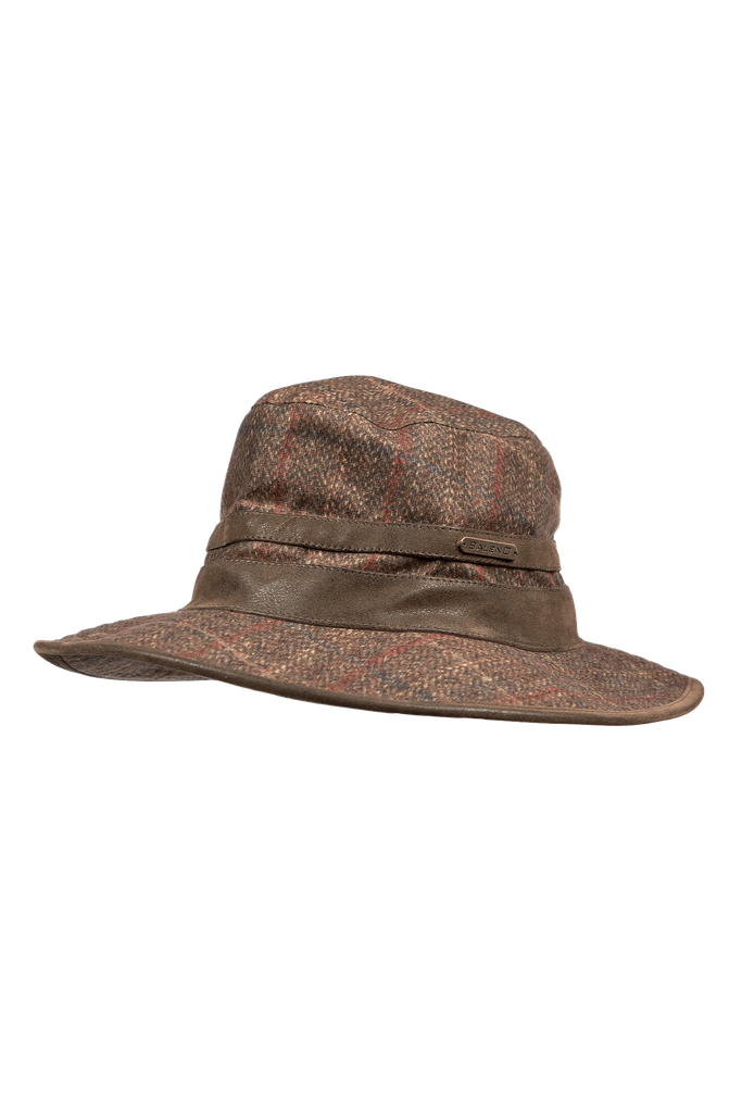 Caitlin - Chapeau en tweed imprimé