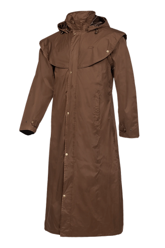[939BB8CY1] Newbury - Lange regenjas voor heren (L) Donkerbruin (E94)