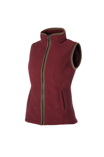 Sally - Fleeceweste Damen burgundy (R48)