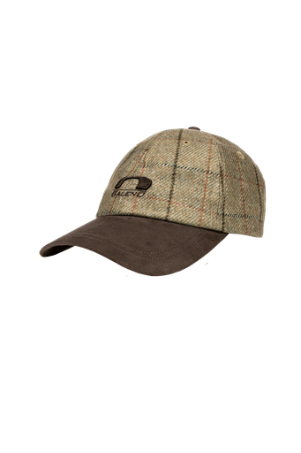 [896BB8MDT] Edward - Printed tweed cap Check khaki (Z65)