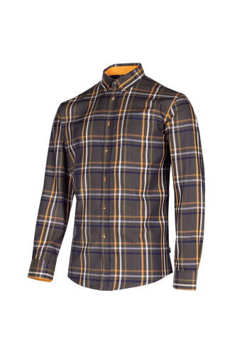 Berkley - Stylish cotton shirt (871BB8PKN) Big check green (Z93)