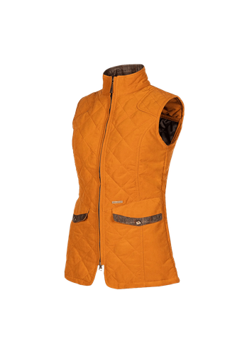 Chester - Moderne gewatteerde bodywarmer voor dames Caramel (C87)