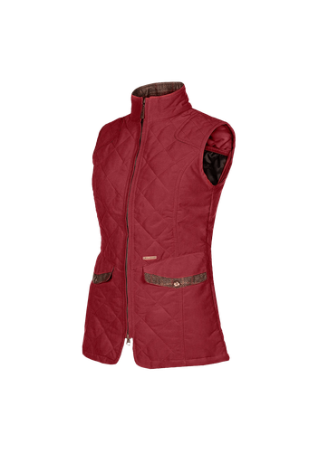 Chester - Moderne gewatteerde bodywarmer voor dames Bordeaux (R48)