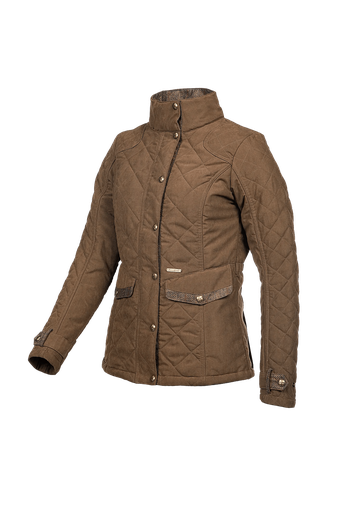 Halifax - Veste matelassée tendance pour femmes Brun foncé (E94)