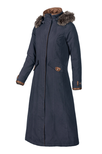 Kensington warm - Warmer Damenreitmantel marineblau (B88)