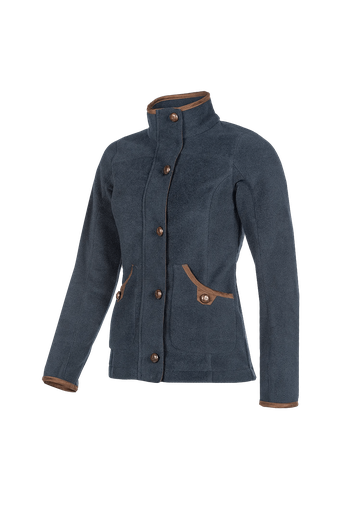Claire - Fleece blazer for women Midnight blue (BW2)